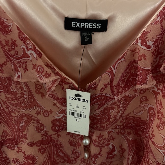 Express Pink Ruffled Camisole - Picture 4 of 4